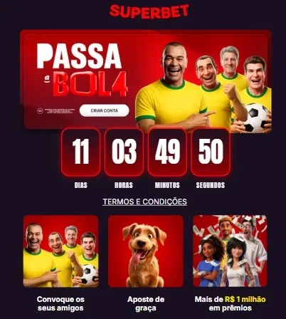Promo&ccedil;&atilde;o "Pass4 a Bola", da Superbet