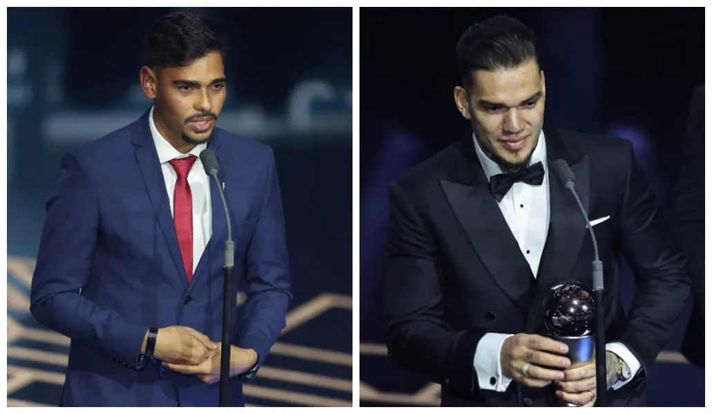 The Best: Ederson &eacute; eleito melhor goleiro e brasileiro ganha Pr&ecirc;mio Puskas por gola&ccedil;o na S&eacute;rie B