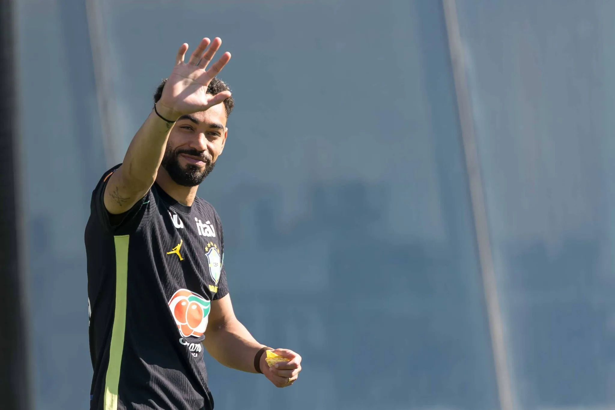Matheus Cunha em treinamento