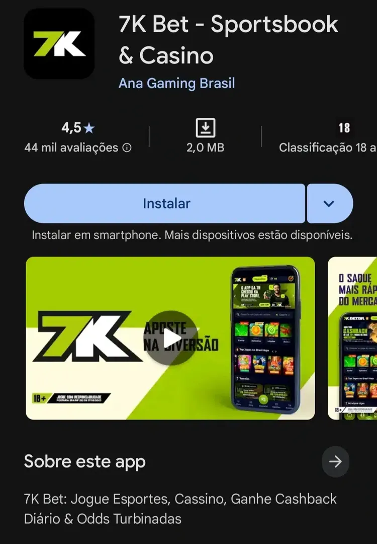 Bet7k app: saiba como apostar pelo celular em 2026