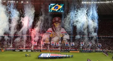 A grandeza do Nordest&atilde;o ficou expressa na festa espetacular preparada pelo Fortaleza para a final