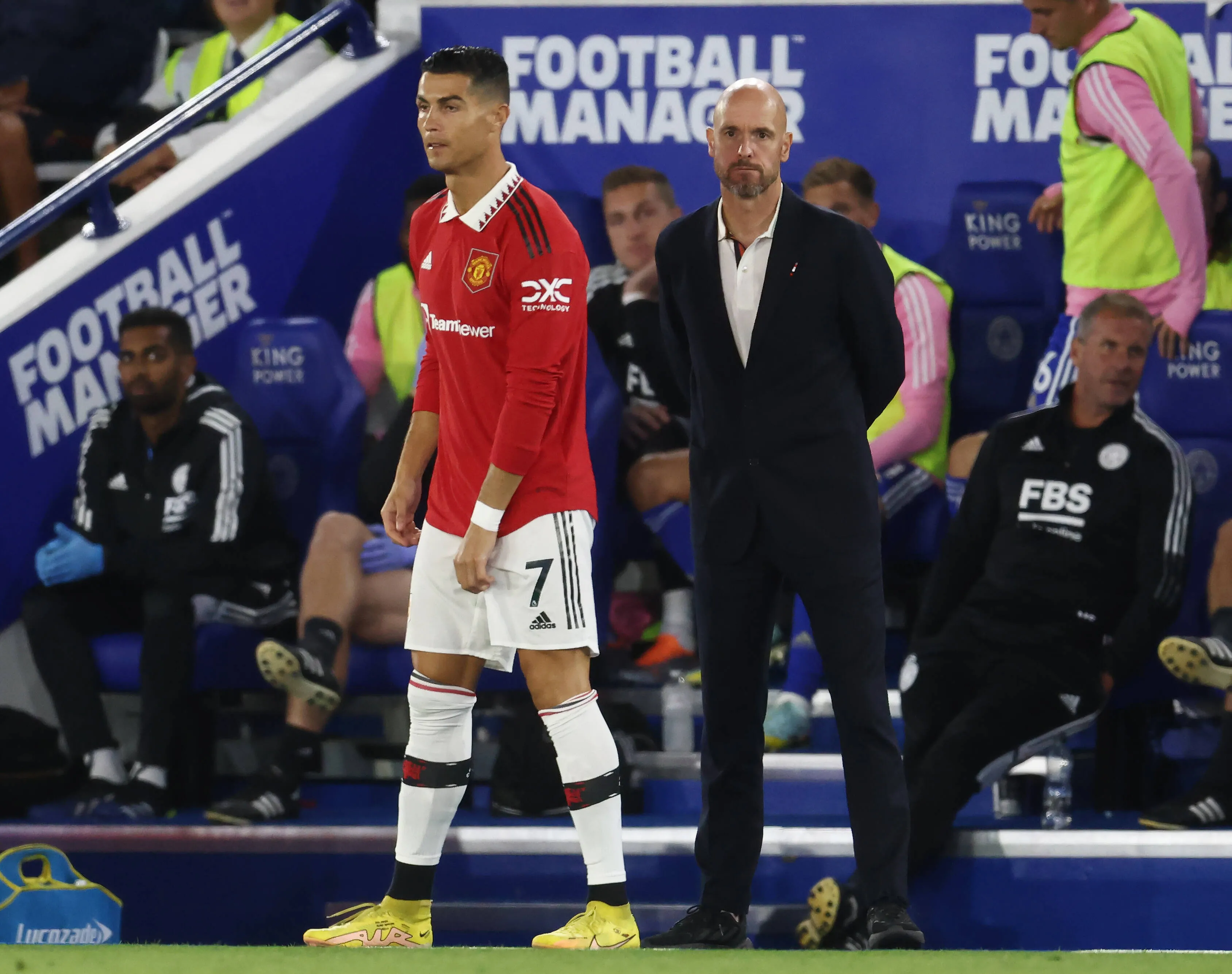Cristiano Ronaldo e Ten Hag viveram atrito no Manchester United