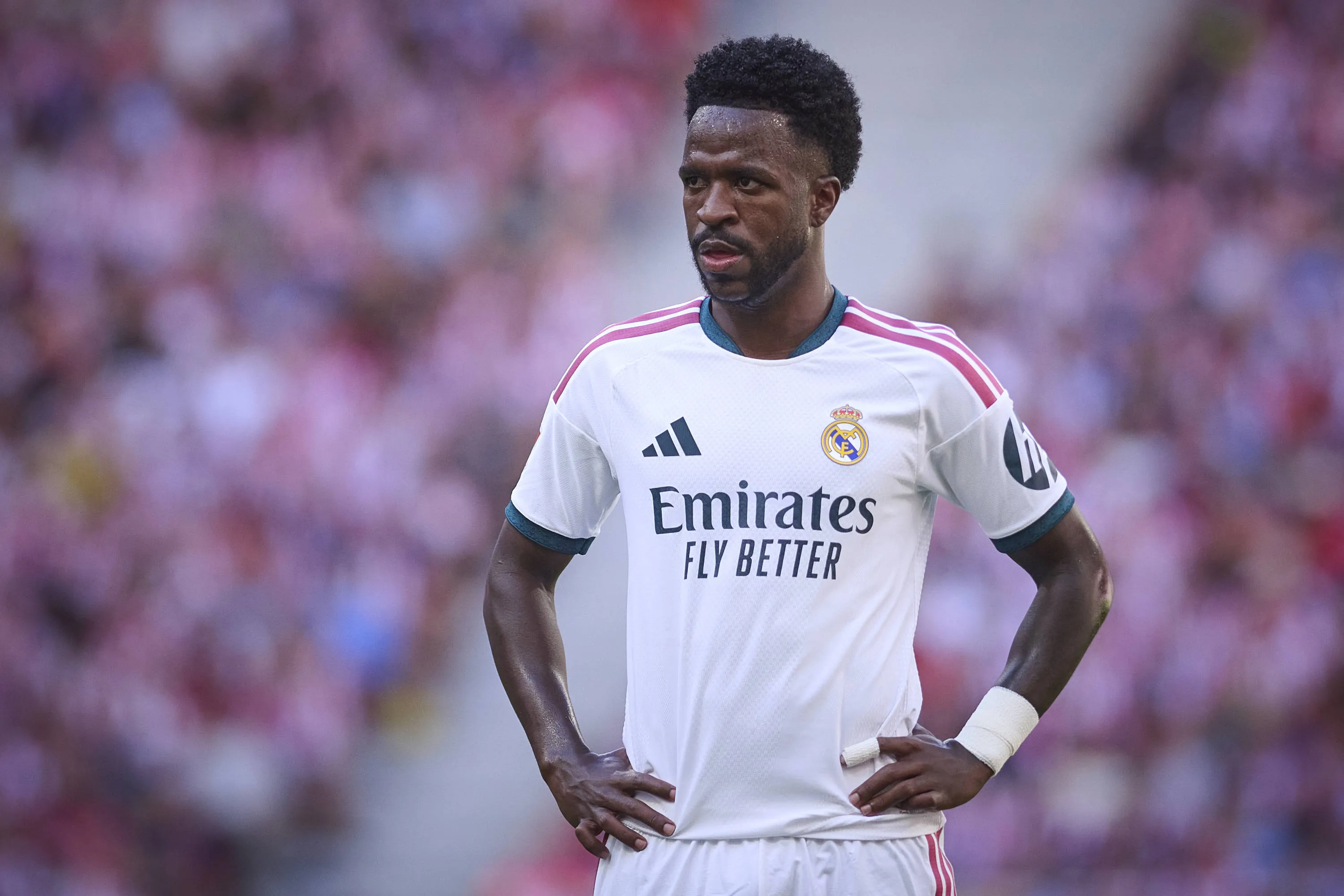 Vinicius Junior em jogo do Real Madrid