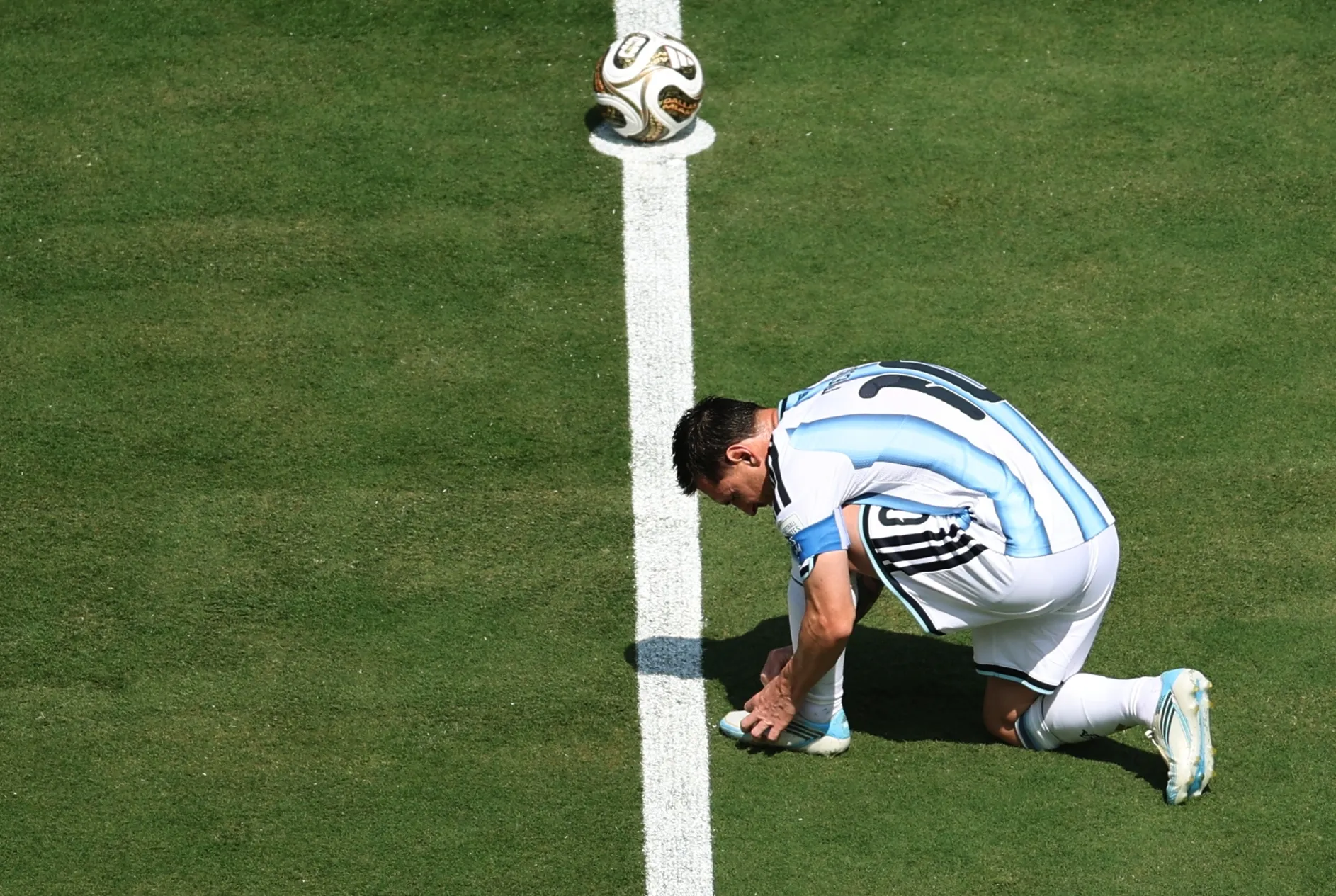 Lionel Messi na final da Copa do Mundo entre Argentina x Espanha