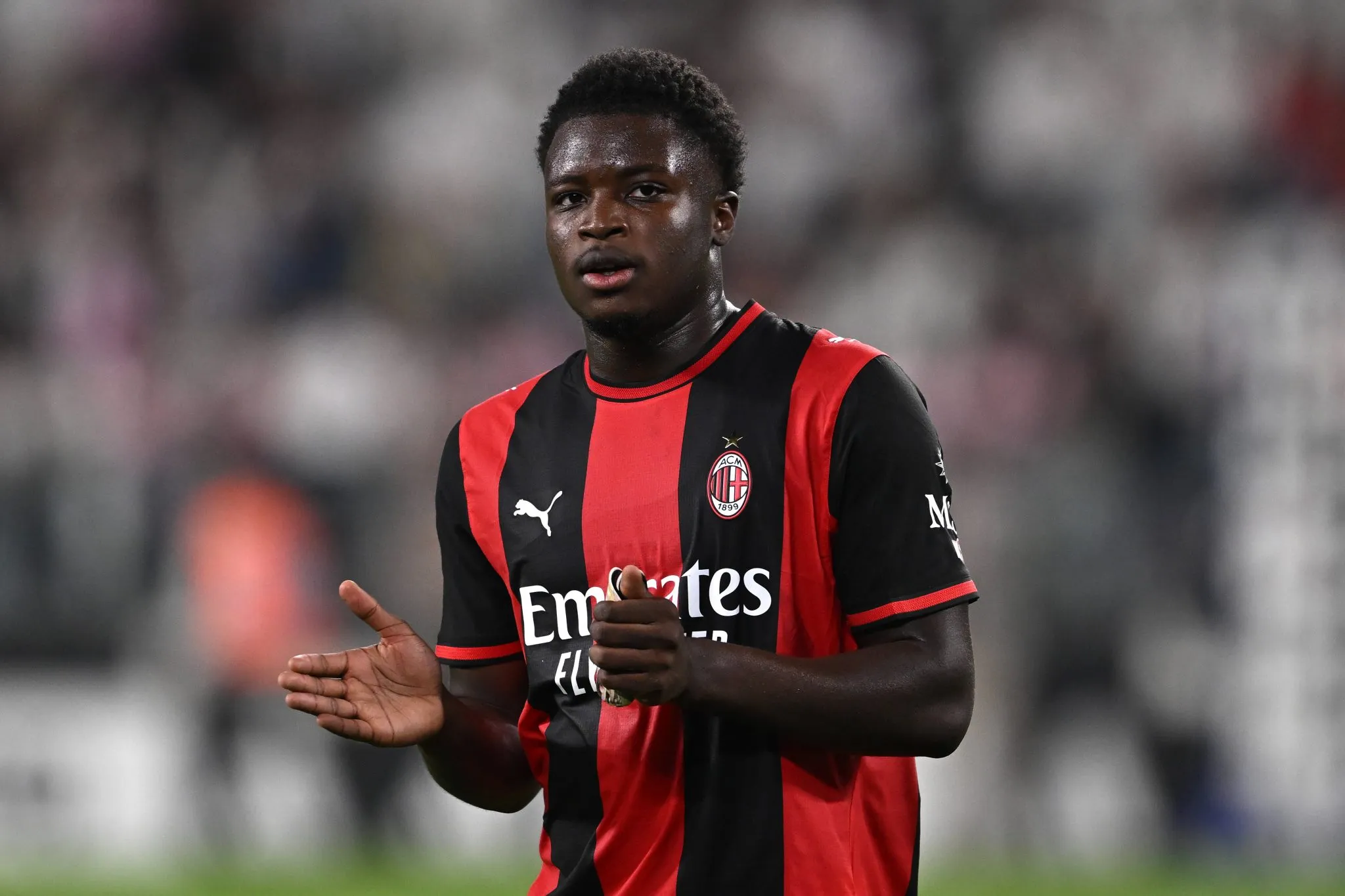 Alphadjo Ciss&egrave; marcou o gol do Milan contra a Juventus (Foto: Imago/Gribaudi/ImagePhoto)