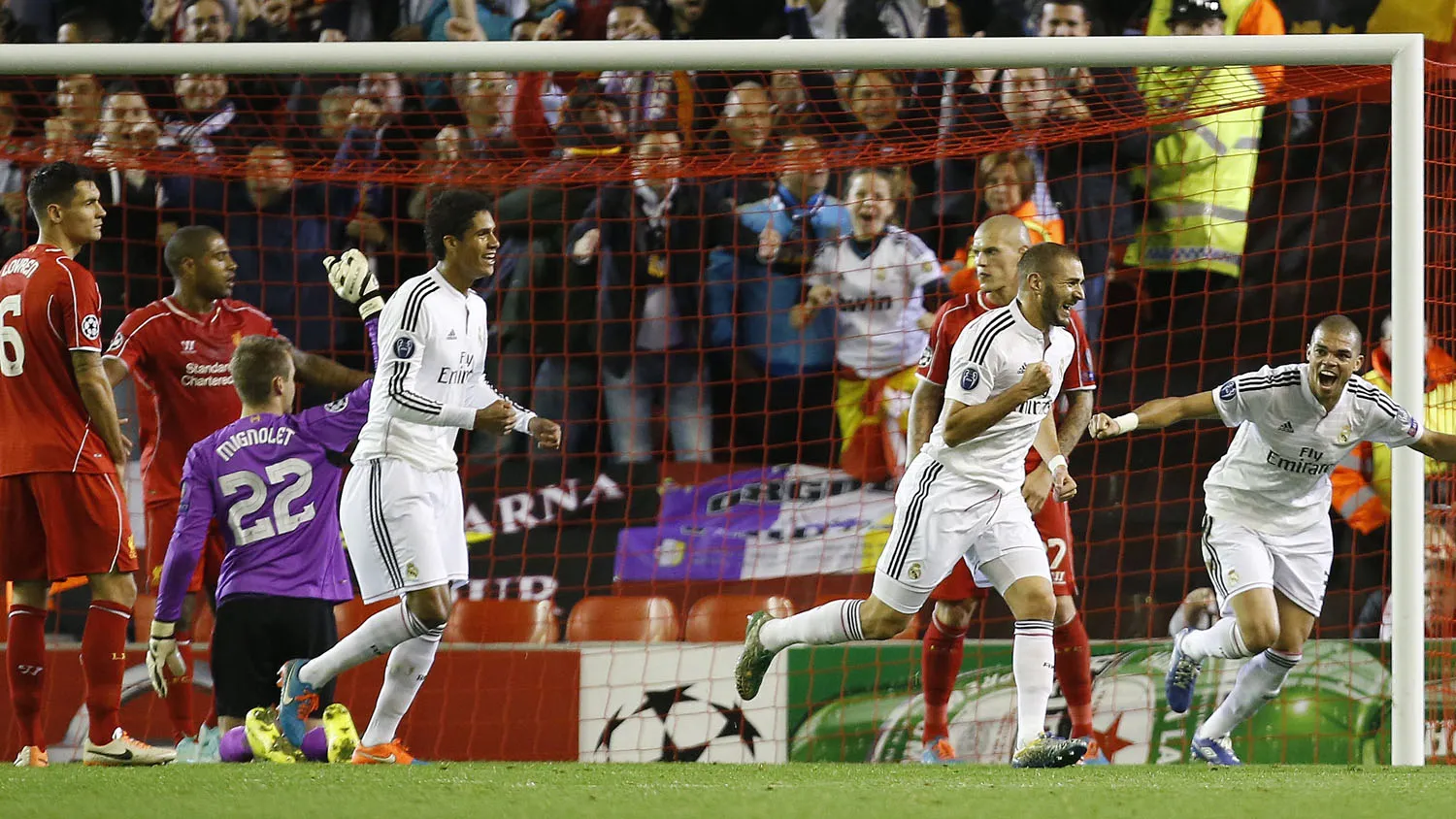 Real Madrid ignorou a m&iacute;stica e a hist&oacute;ria para vencer o Liverpool de forma avassaladora