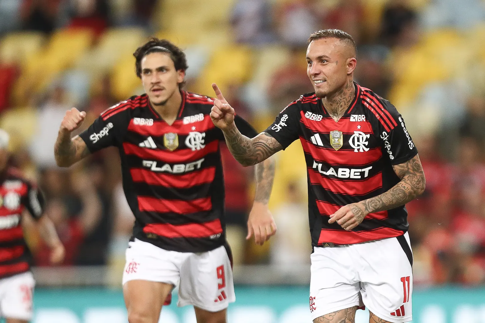 Cebolinha deixou o dele na vit&oacute;ria do Flamengo (Foto: Gilvan de Souza/Flamengo)