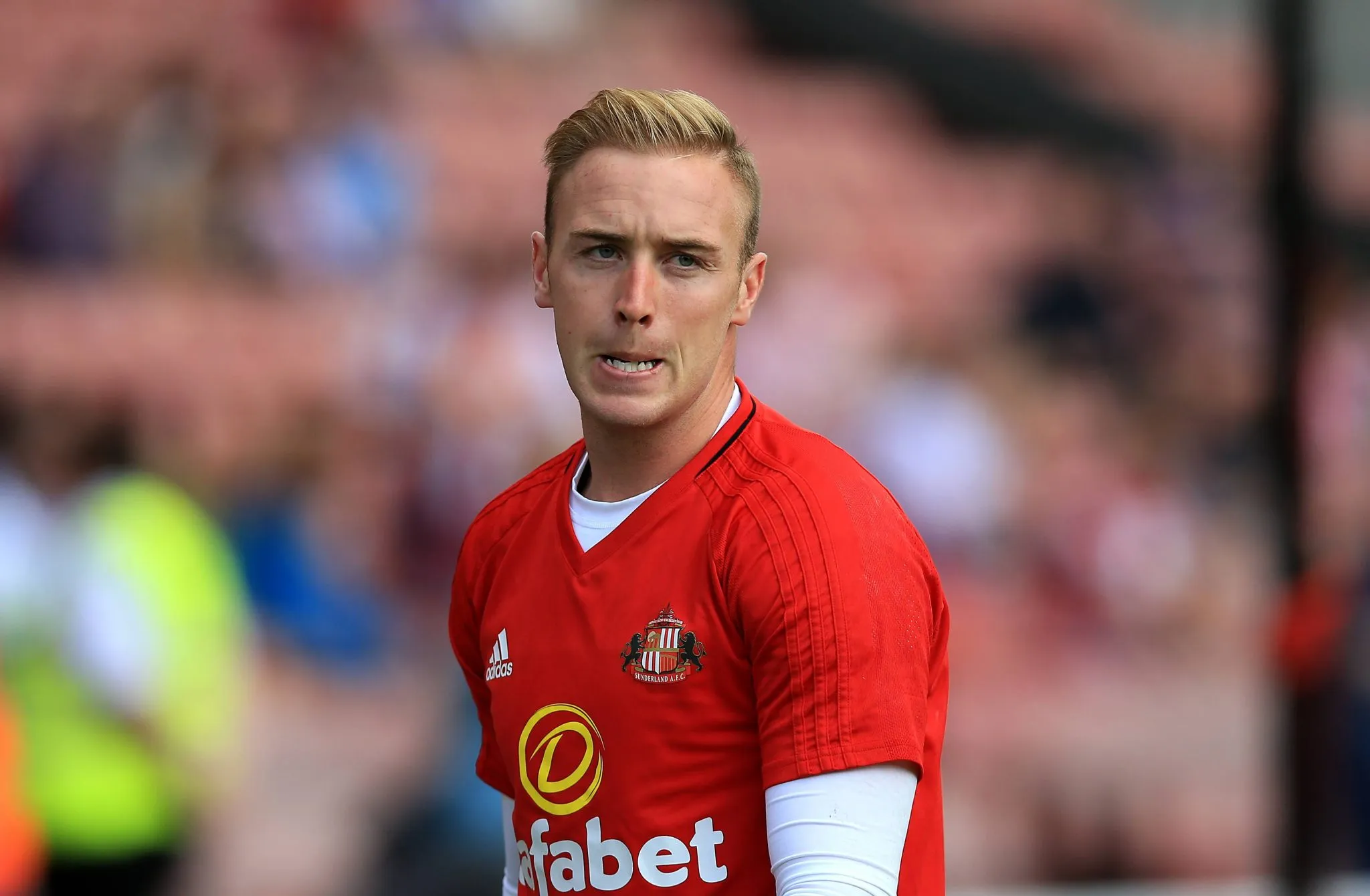 Steele com a camisa do Sunderland em 2017 (Foto: Imago/PA Images)
