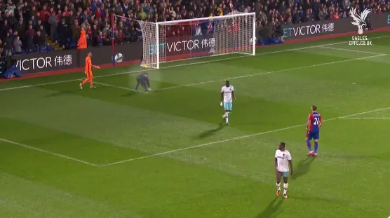 O Crystal Palace ganha um novo her&oacute;i: o gandula que invadiu o campo para evitar a cera do goleiro