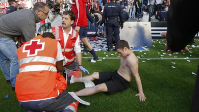 O rebaixamento do Osasuna foi o de menos diante da trag&eacute;dia que quase aconteceu em seu est&aacute;dio