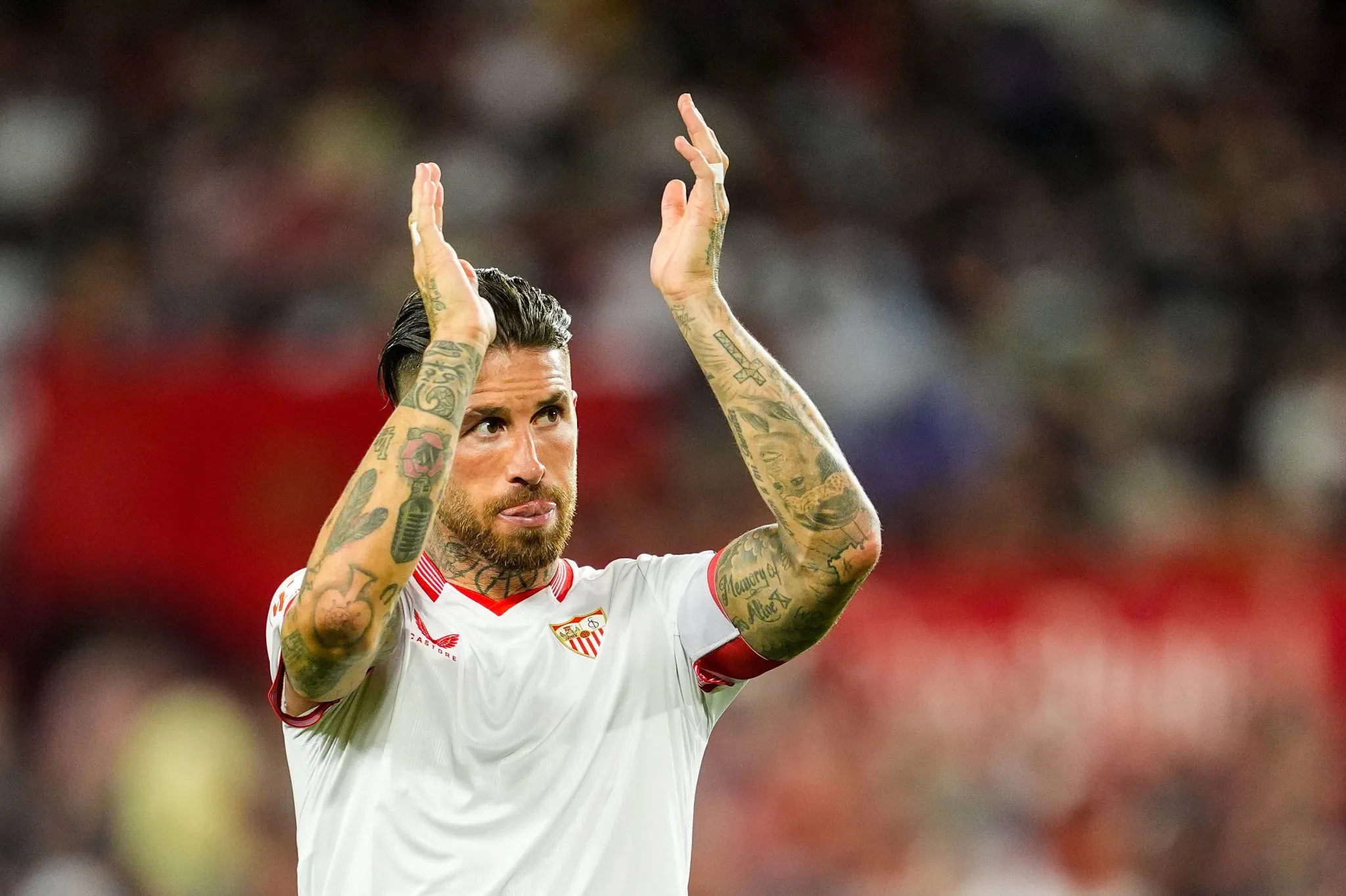 Sergio Ramos em LaLiga com o Sevilla