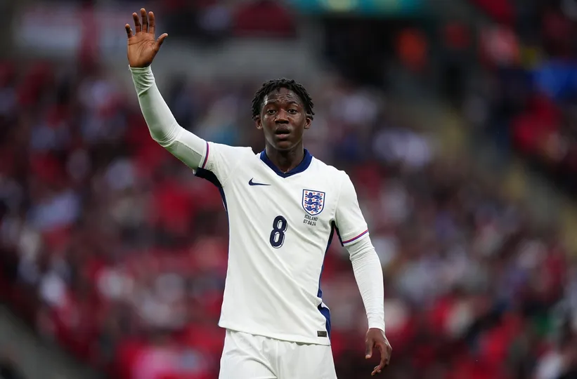 Foto: (IconSport) - Kobbie Mainoo, da Inglaterra