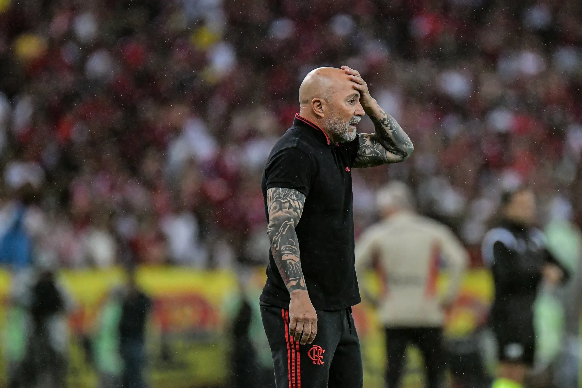 Flamengo: Sampaoli desconversa sobre crise, e Braz elogia treinador ap&oacute;s empate