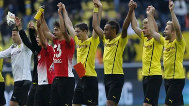 Na Alemanha, o Borussia Dortmund n&atilde;o para de golear