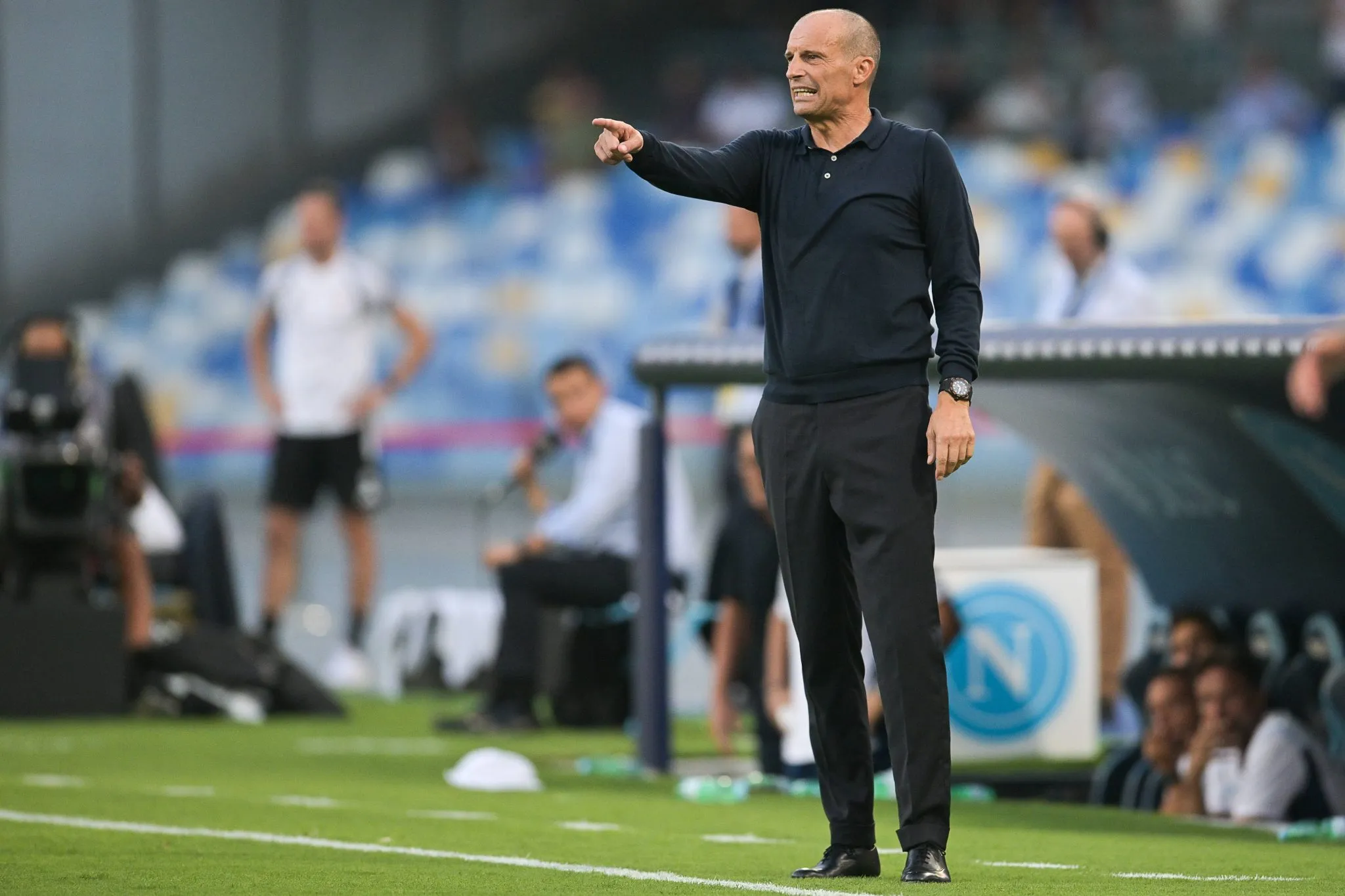 Massimiliano Allegri em partida do Napoli (Foto: IMAGO / Action Plus)