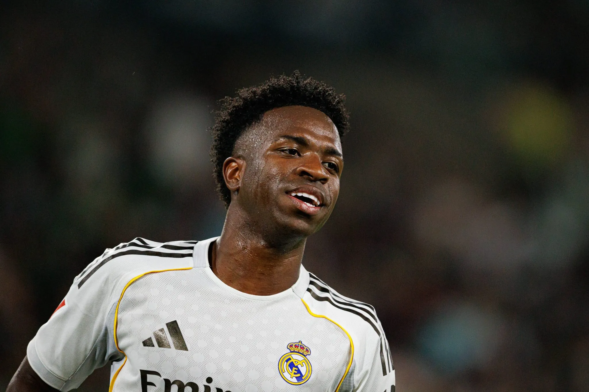 Vini Jr em jogo do Real Madrid