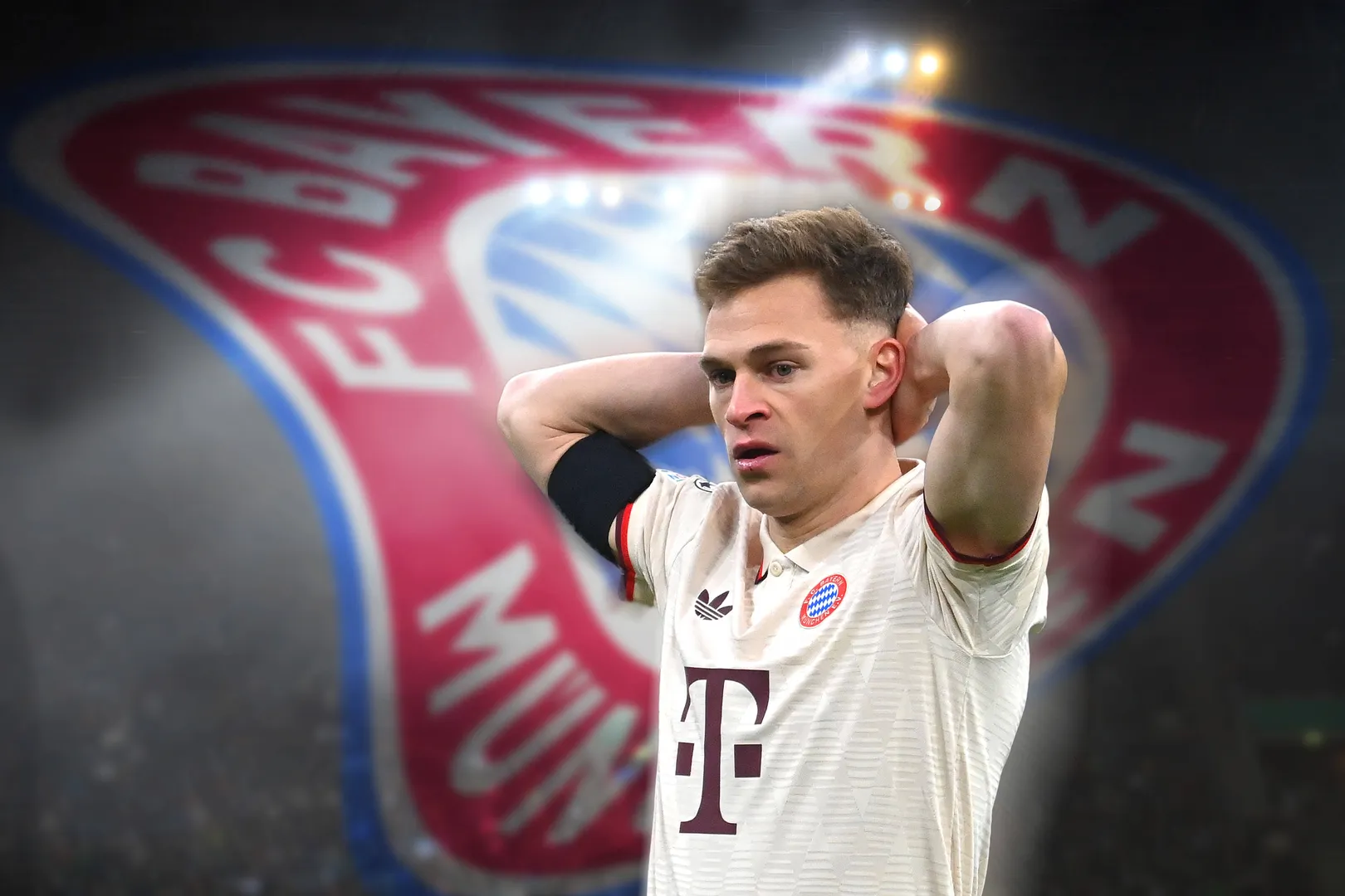 Joshua Kimmich em a&ccedil;&atilde;o pelo Bayern de Munique 
