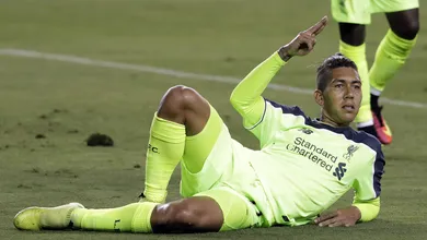 Roberto Firmino brilhou na vit&oacute;ria do Liverpool sobre o Milan nos EUA