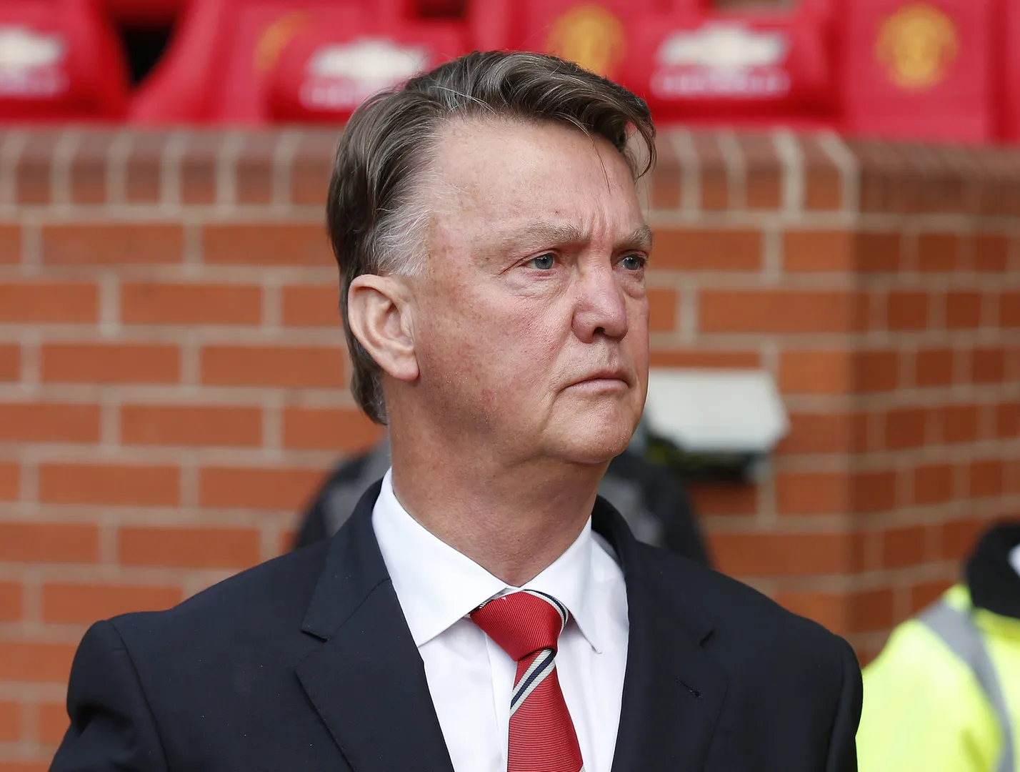 O t&eacute;cnico Louis van Gaal durante sua passagem pelo Manchester United, em 2016