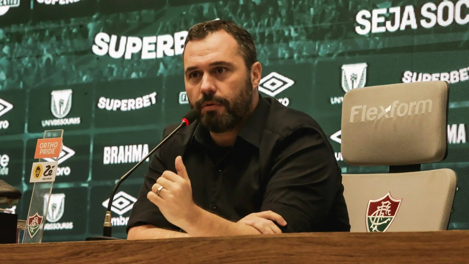 Fluminense vinha de bons anos na gest&atilde;o M&aacute;rio Bittencourt, mas agora, luta contra o rebaixamento - Foto: LUCAS MER&Ccedil;ON / FLUMINENSE F.C.