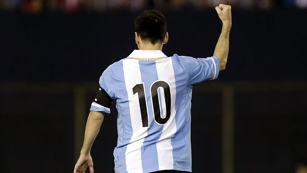 Messi &eacute; o principal nome da Argentina que busca o tri (AP Photo/Andre Penner)