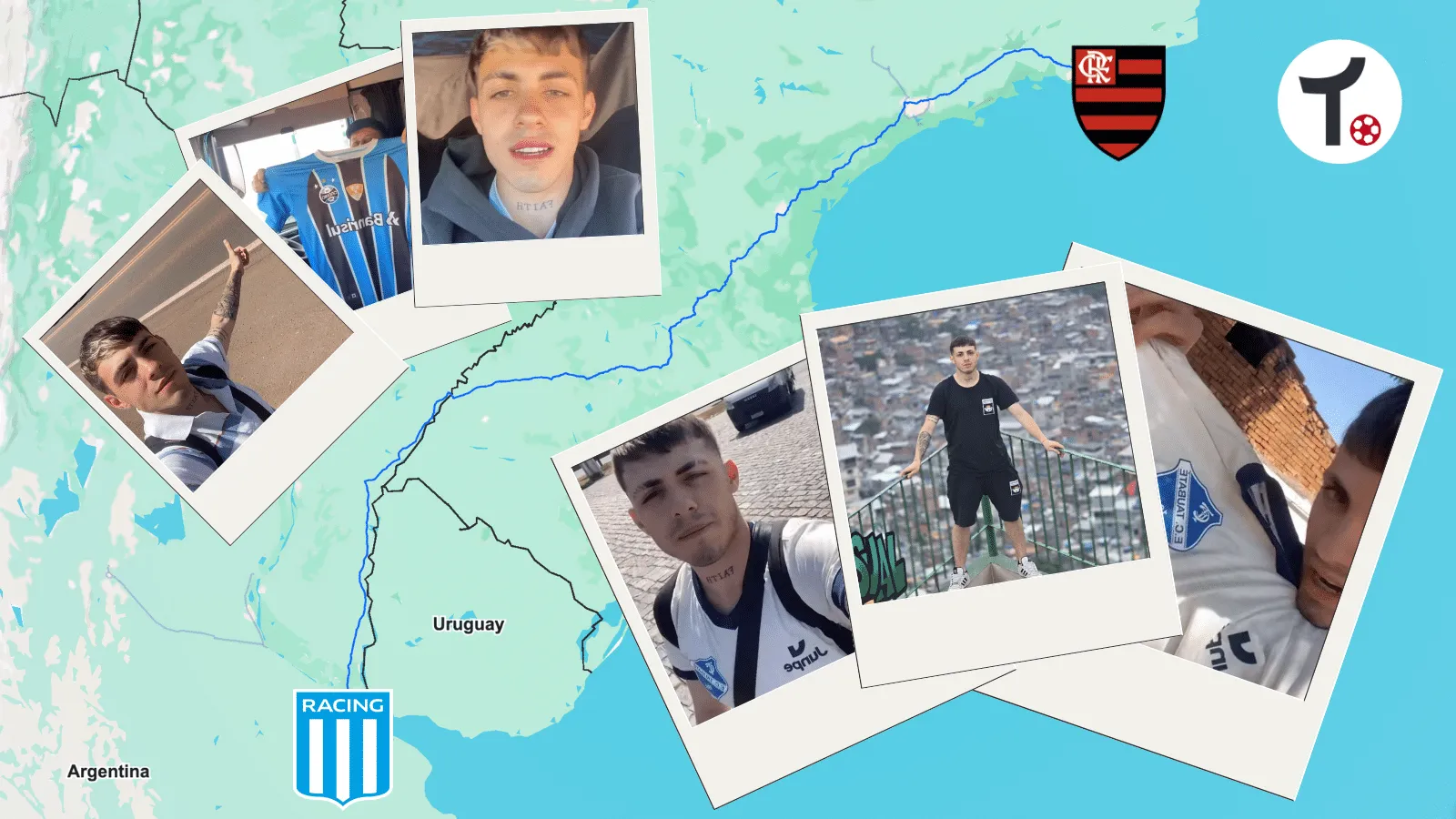 2,6 mil km em caronas e at&eacute; paix&atilde;o em terminal: A louca viagem de torcedor para ver Flamengo x Racing