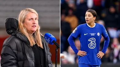 &lsquo;Sam Kerr tem todo o nosso apoio&rsquo;: Emma Hayes defende jogadora do Chelsea acusada de inj&uacute;ria racial