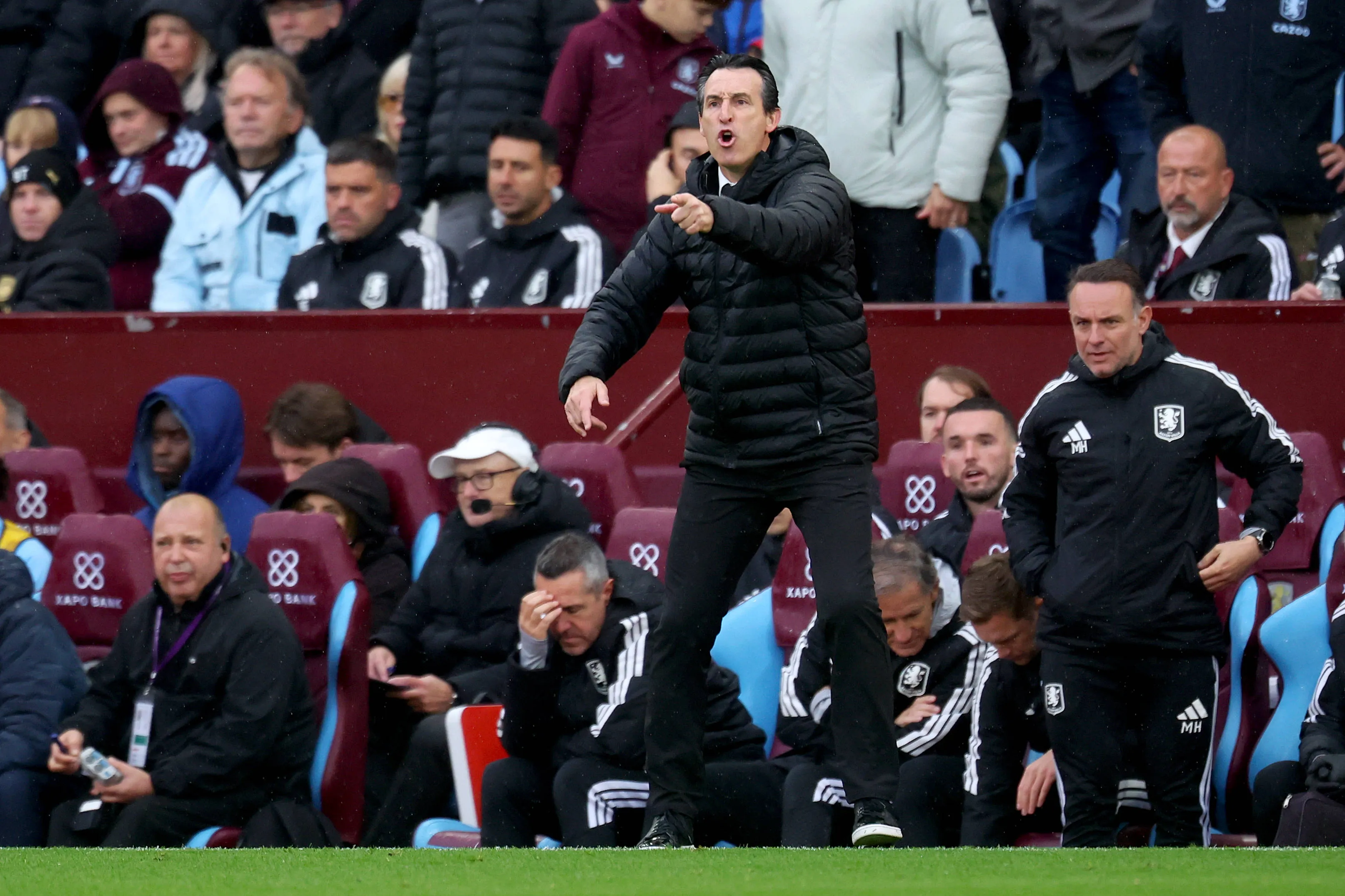 Unai Emery durante Aston Villa x Manchester City (Foto: Imago/APL)