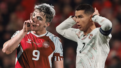 Decep&ccedil;&atilde;o do United supera &iacute;dolo Cristiano Ronaldo em vit&oacute;ria da Dinamarca sobre Portugal