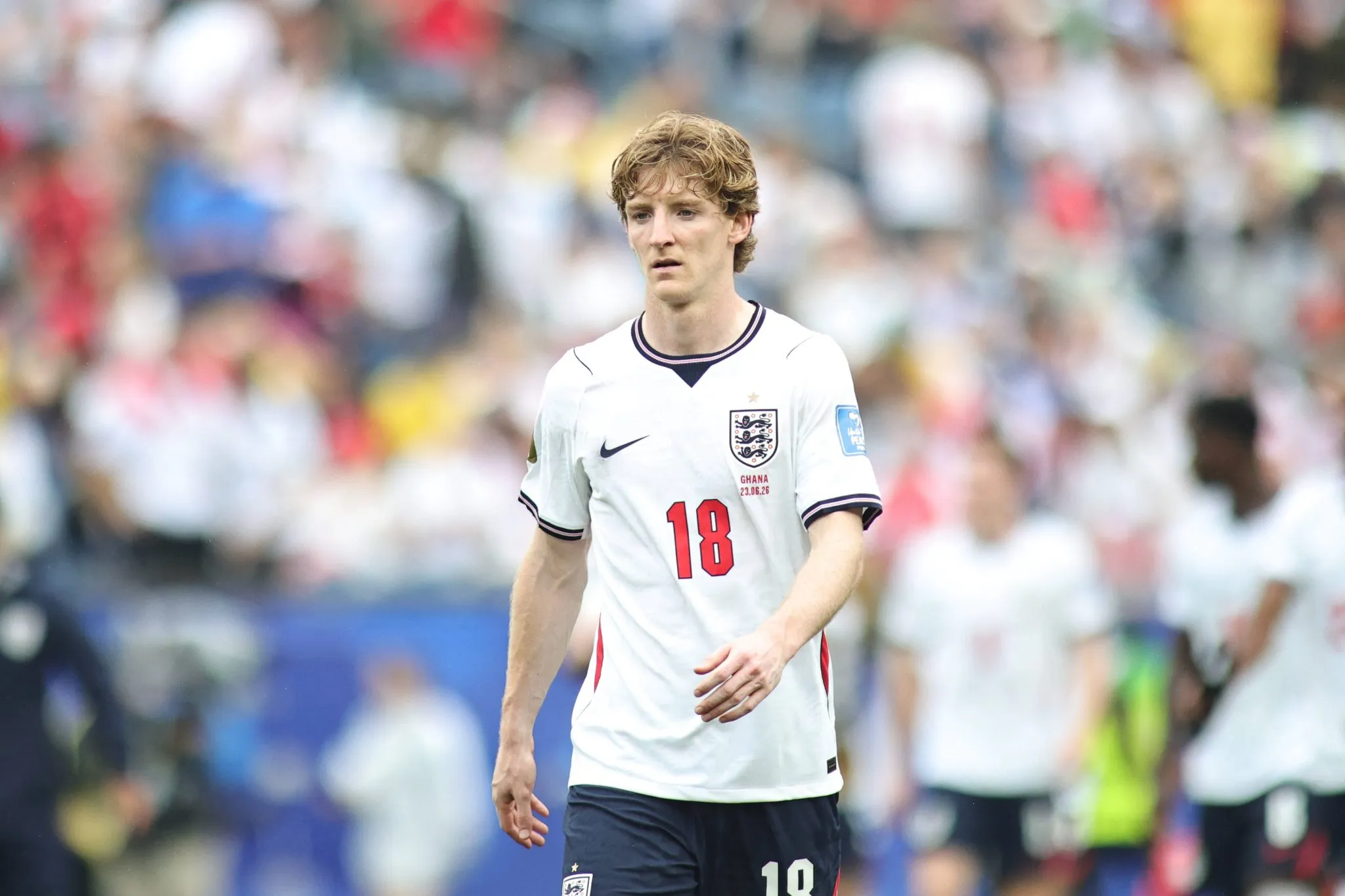 Anthony Gordon em atua&ccedil;&atilde;o pela sele&ccedil;&atilde;o da Inglaterra (Foto: 
IMAGO / ZUMA Press Wire)