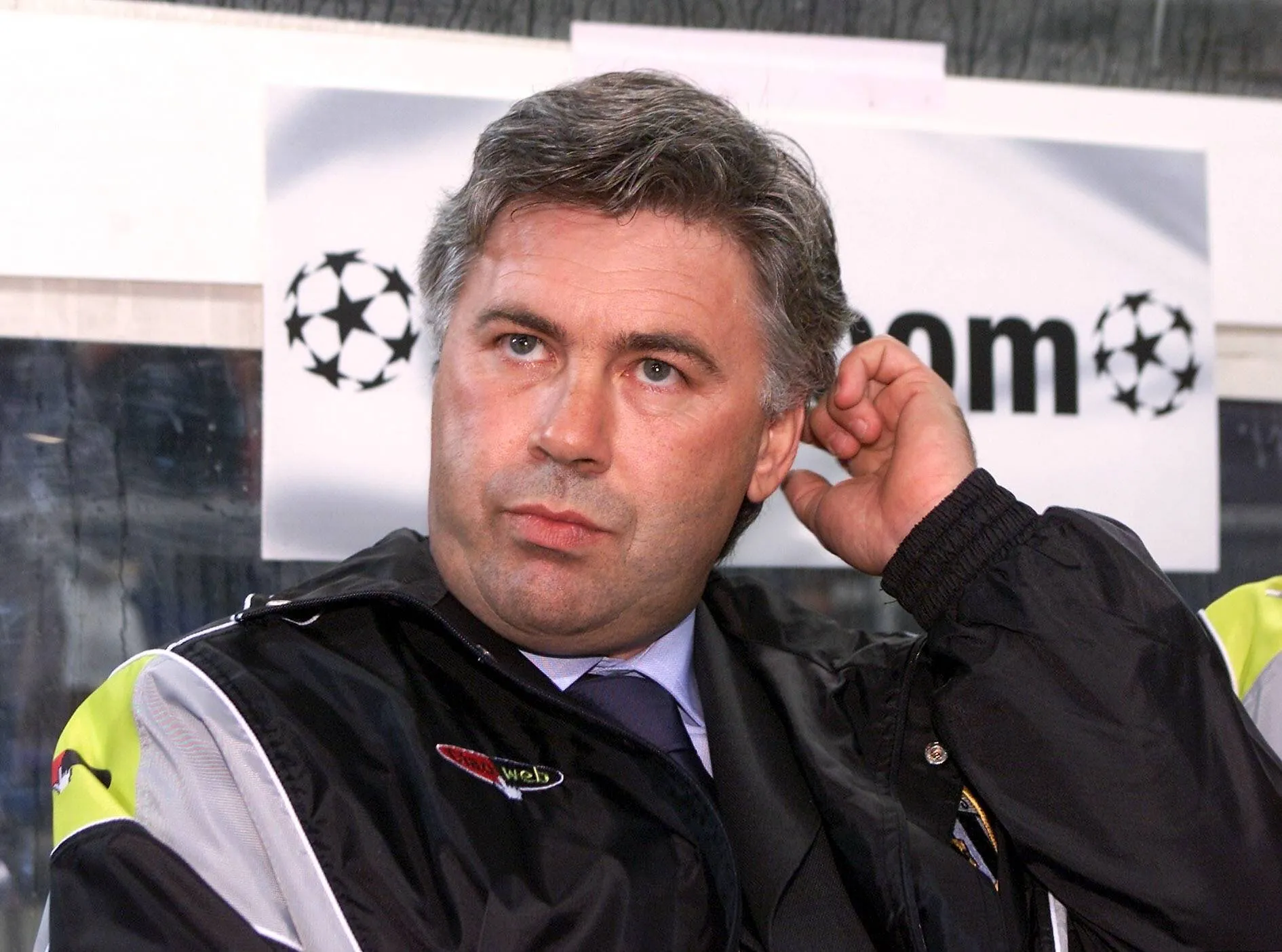 Ancelotti na Juventus, em 2000 