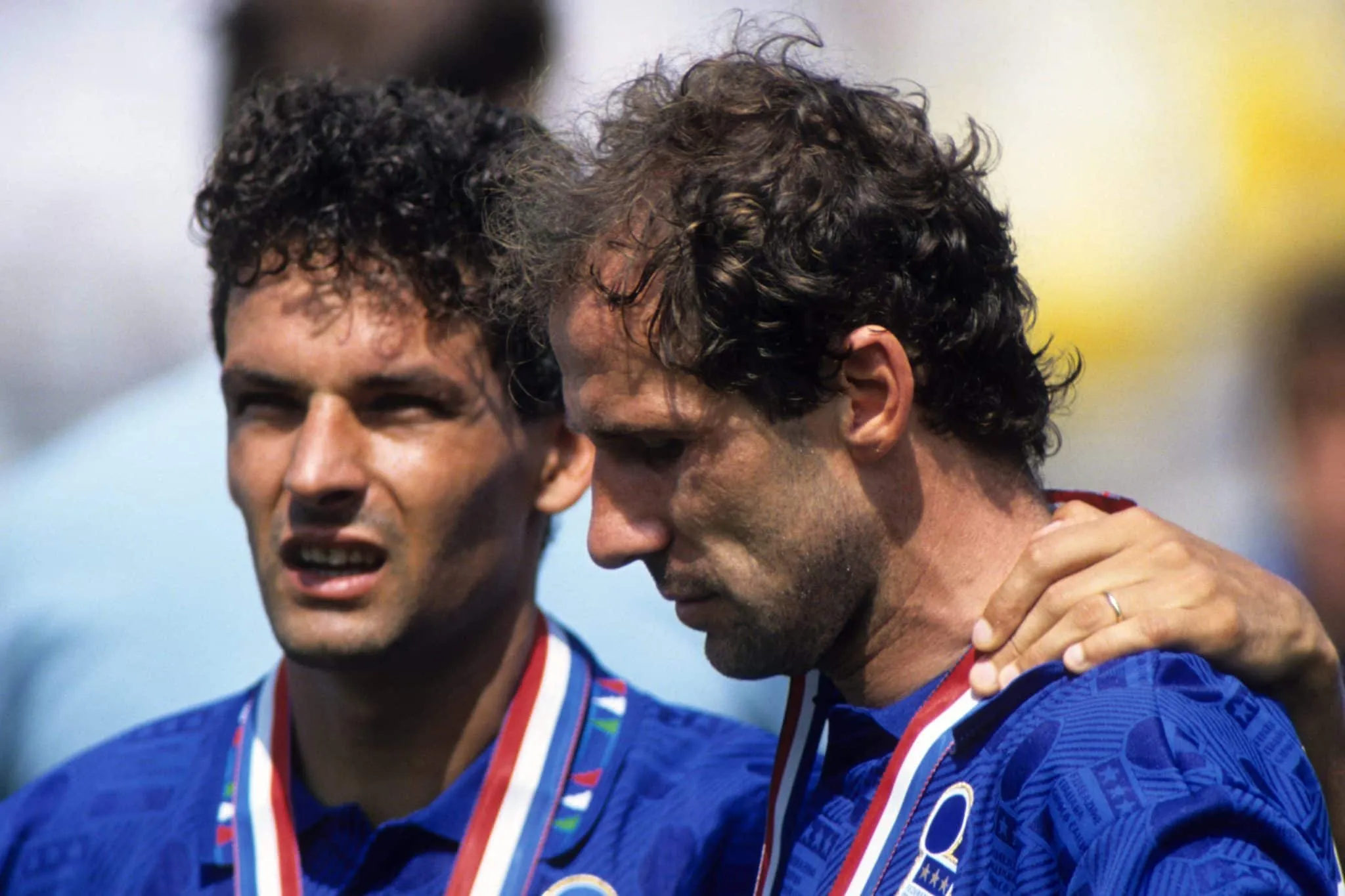 Baggio e Baresi na final da Copa do Mundo de 1994