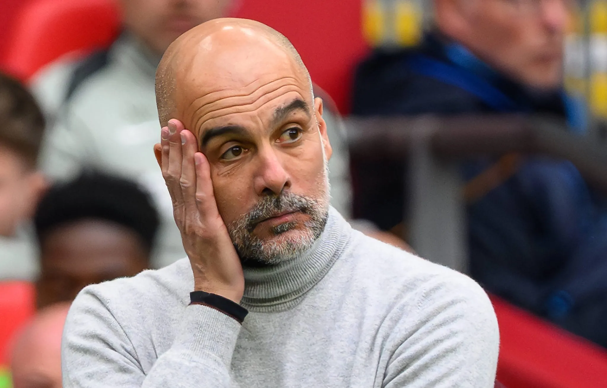 Guardiola em jogo do Manchester City