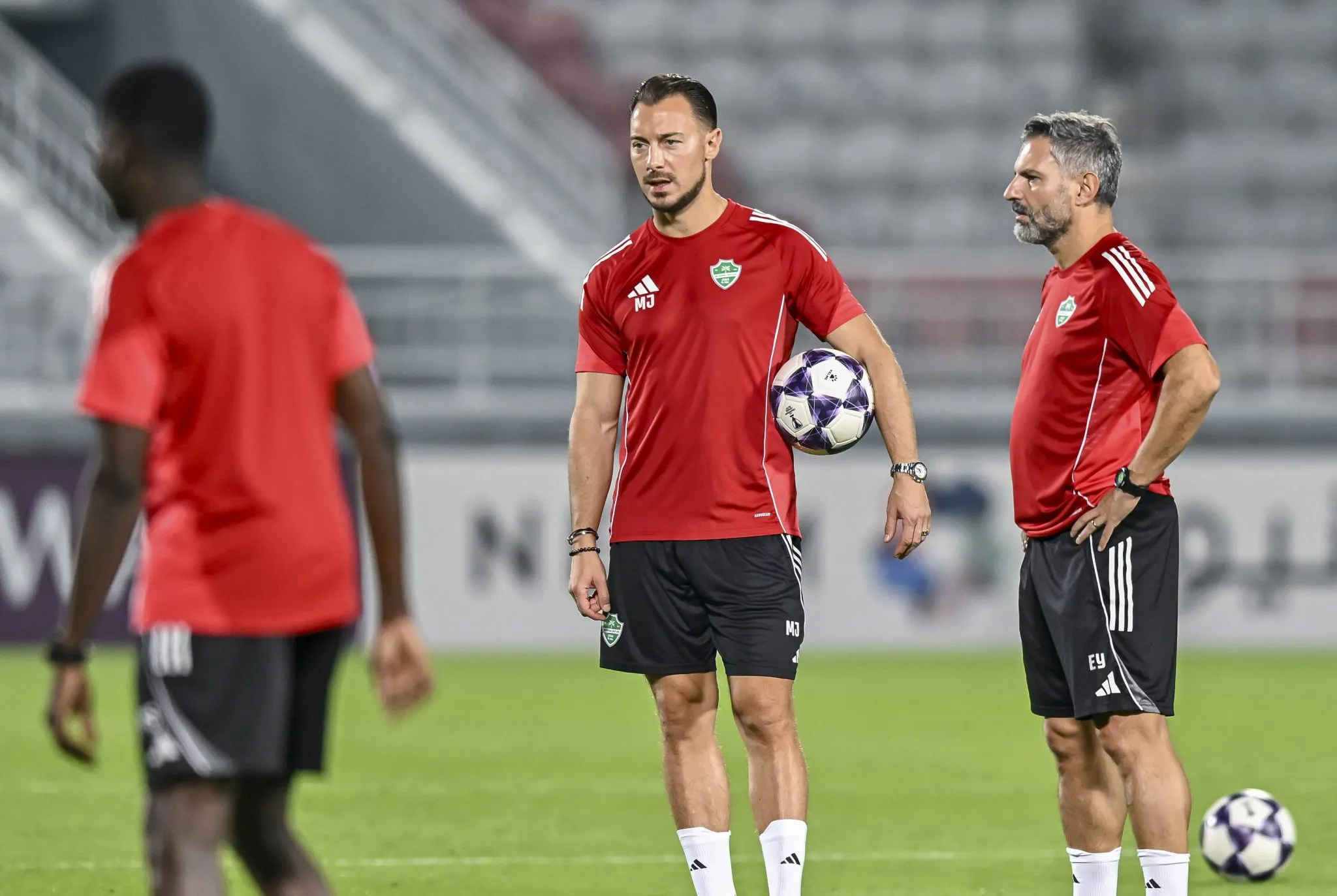 Jaissle em treino do Al Ahli