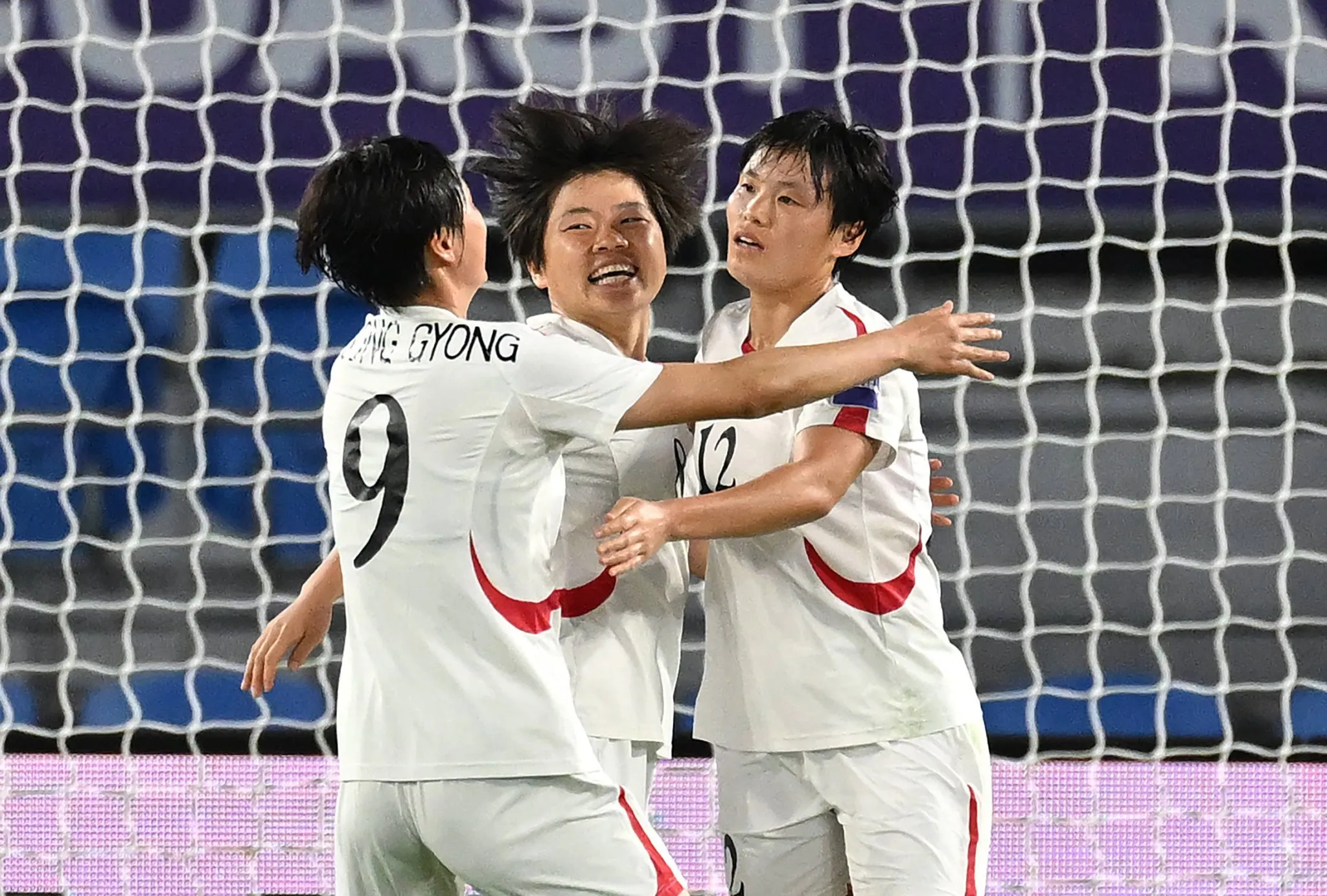 Sele&ccedil;&atilde;o feminina da Coreia do Sul comemora gol durante Copa Asi&aacute;tica de 2026 (Foto: IMAGO / AAP)