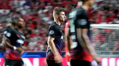 Fatal tamb&eacute;m na Champions, Werner permitiu que o Leipzig desbancasse o Benfica dentro do Est&aacute;dio da Luz