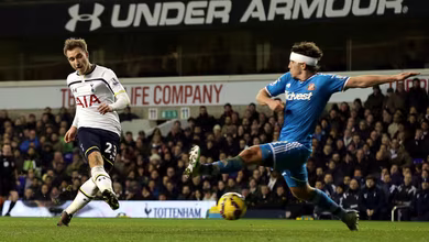 Dos oito gols de Eriksen, cinco deles decidiram o jogo para o Tottenham