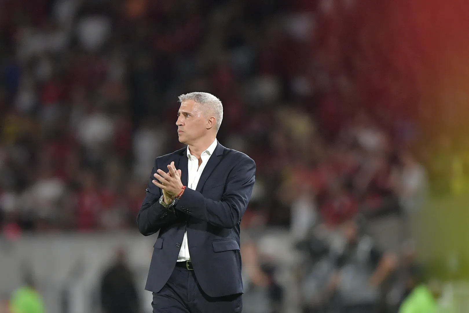 Hern&aacute;n Crespo, na estreia pelo S&atilde;o Paulo