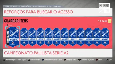 O Taubat&eacute; ligou o PlayStation e, no estilo Fifa 20, apresentou seu pacot&atilde;o de refor&ccedil;os para a S&eacute;rie A-2
