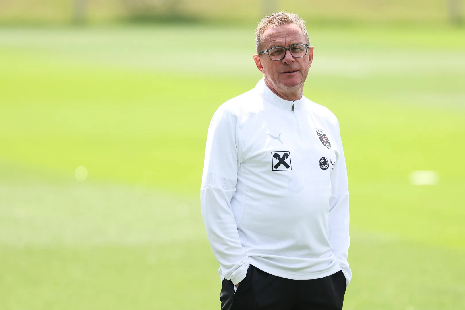 Ralf Rangnick, t&eacute;cnico da sele&ccedil;&atilde;o austr&iacute;aca