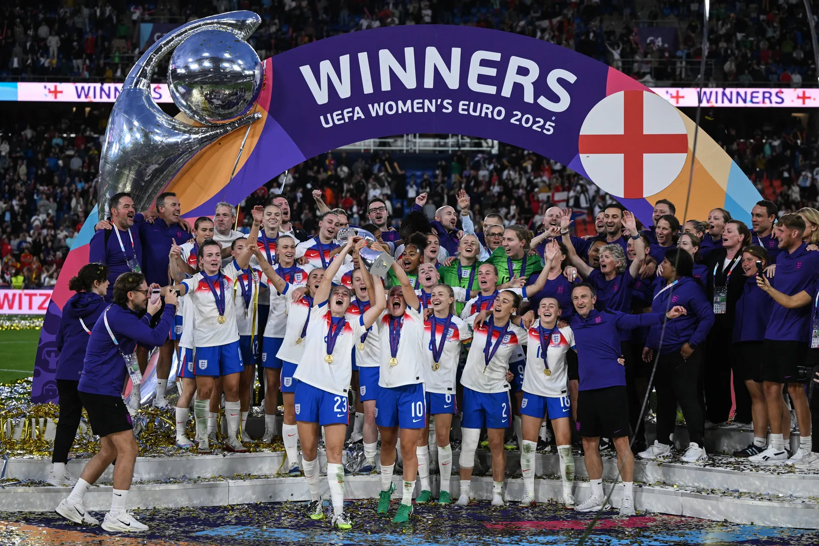 Cm Basilea 27/07/2025 &ndash; finale Europeo femminile 2025 / Inghilterra-Spagna / foto Cristiano Mazzi/Image nella foto: Ingh