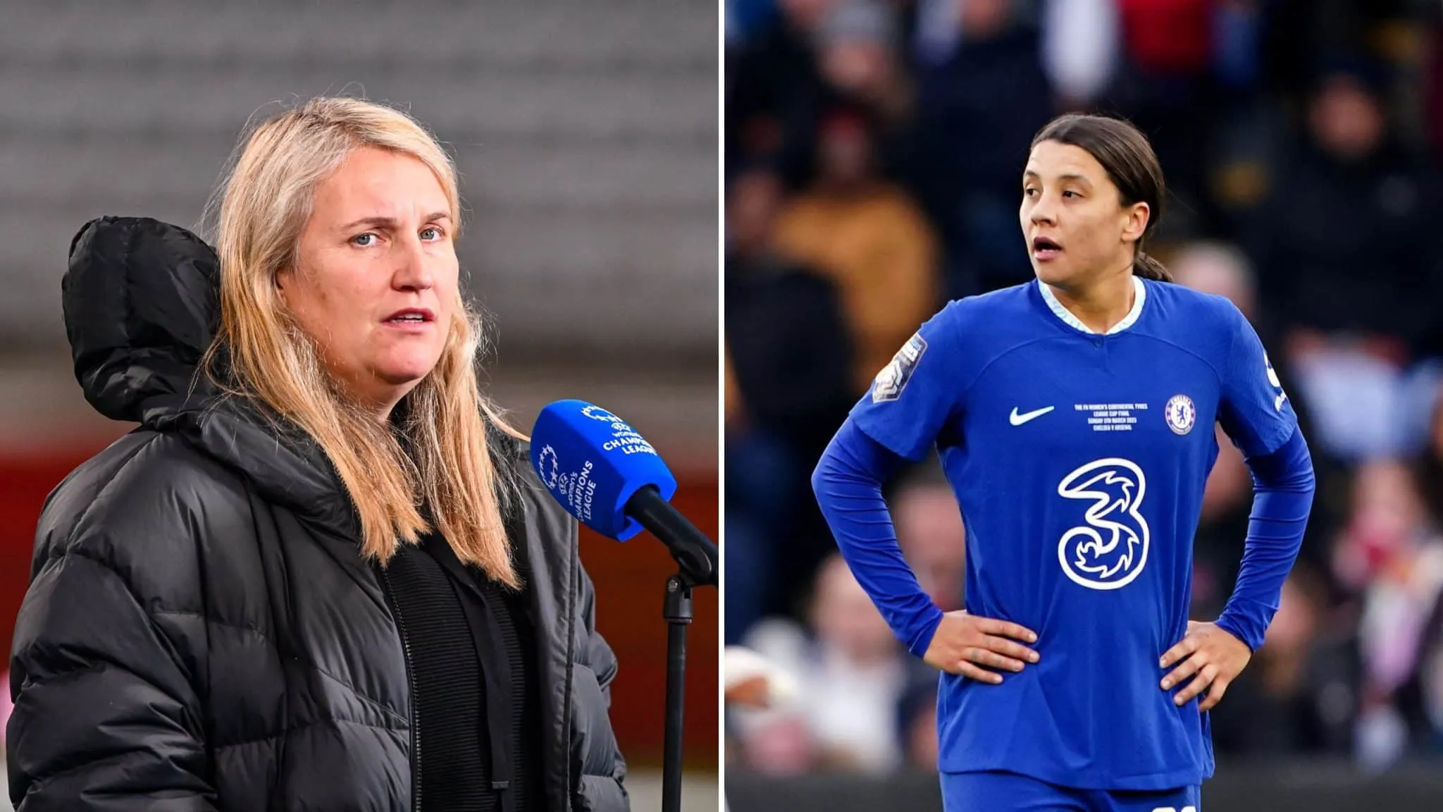 &lsquo;Sam Kerr tem todo o nosso apoio&rsquo;: Emma Hayes defende jogadora do Chelsea acusada de inj&uacute;ria racial