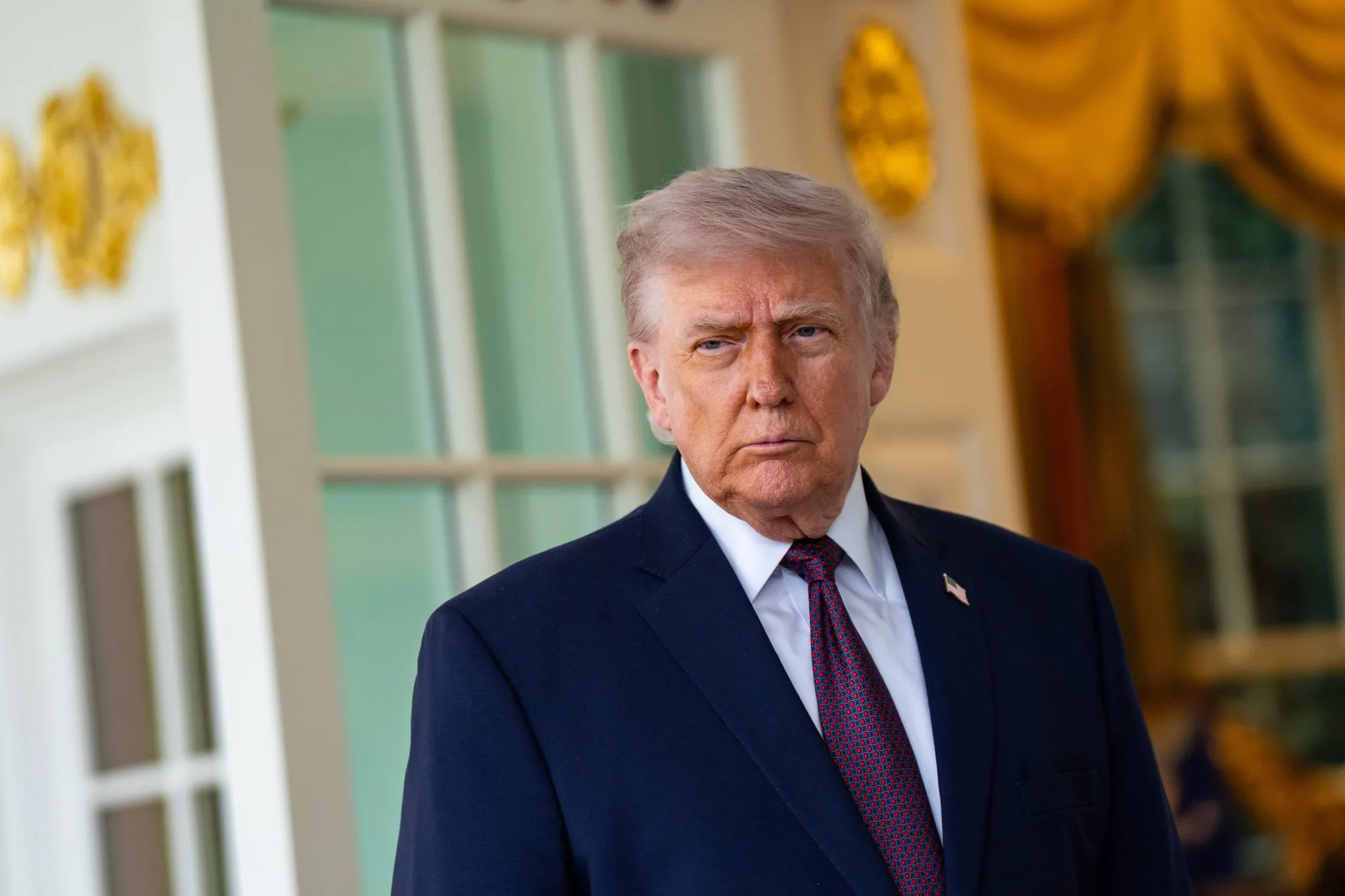 O presidente dos Estados Unidos, Donald Trump, em evento