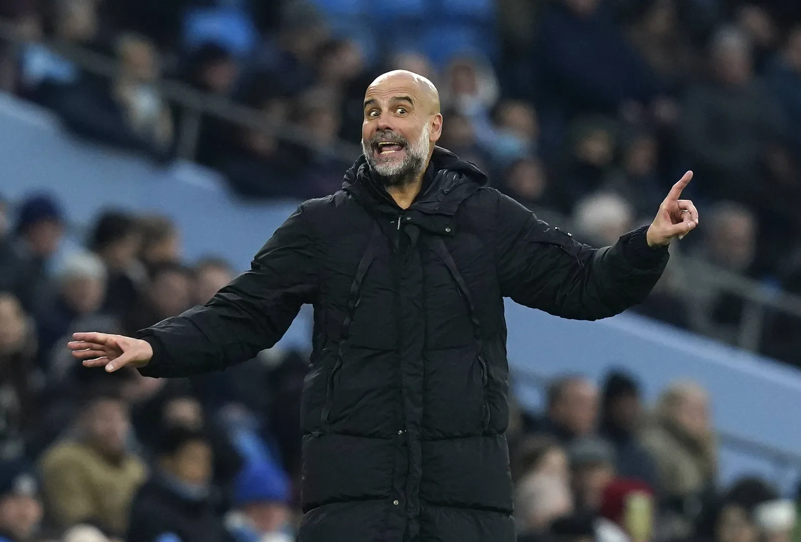Pep Guardiola, t&eacute;cnico do Manchester City Foto: (Imago)