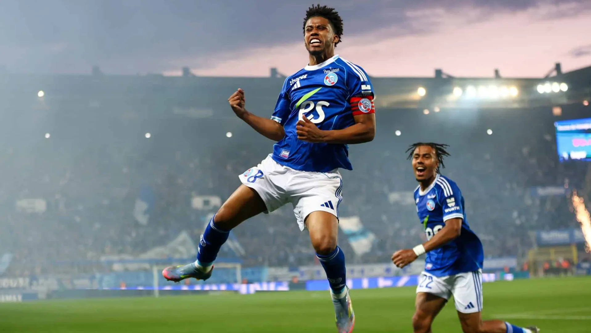 Andrey Santos, do Strasbourg Foto: (Icon Sport)