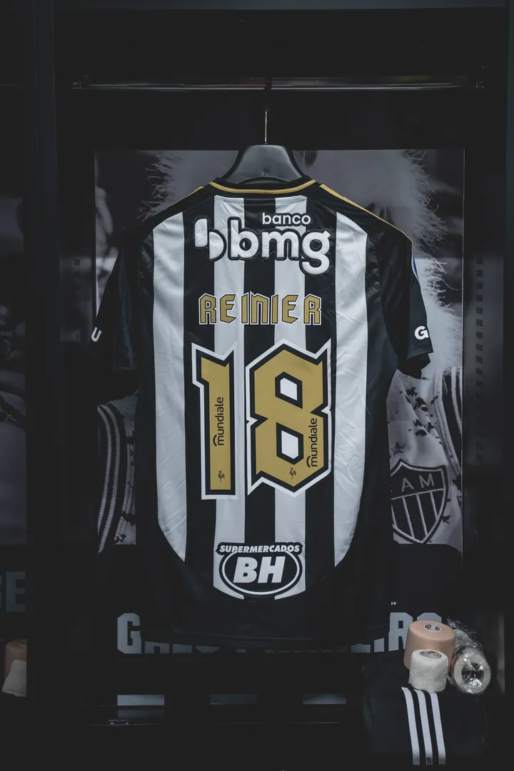 Camisa de Reinier em Atl&eacute;tico-MG x Godoy Cruz