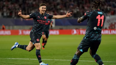 &Aacute;lvarez resolve contra o Leipzig com gola&ccedil;o e segue em uma incr&iacute;vel ascens&atilde;o no Manchester City