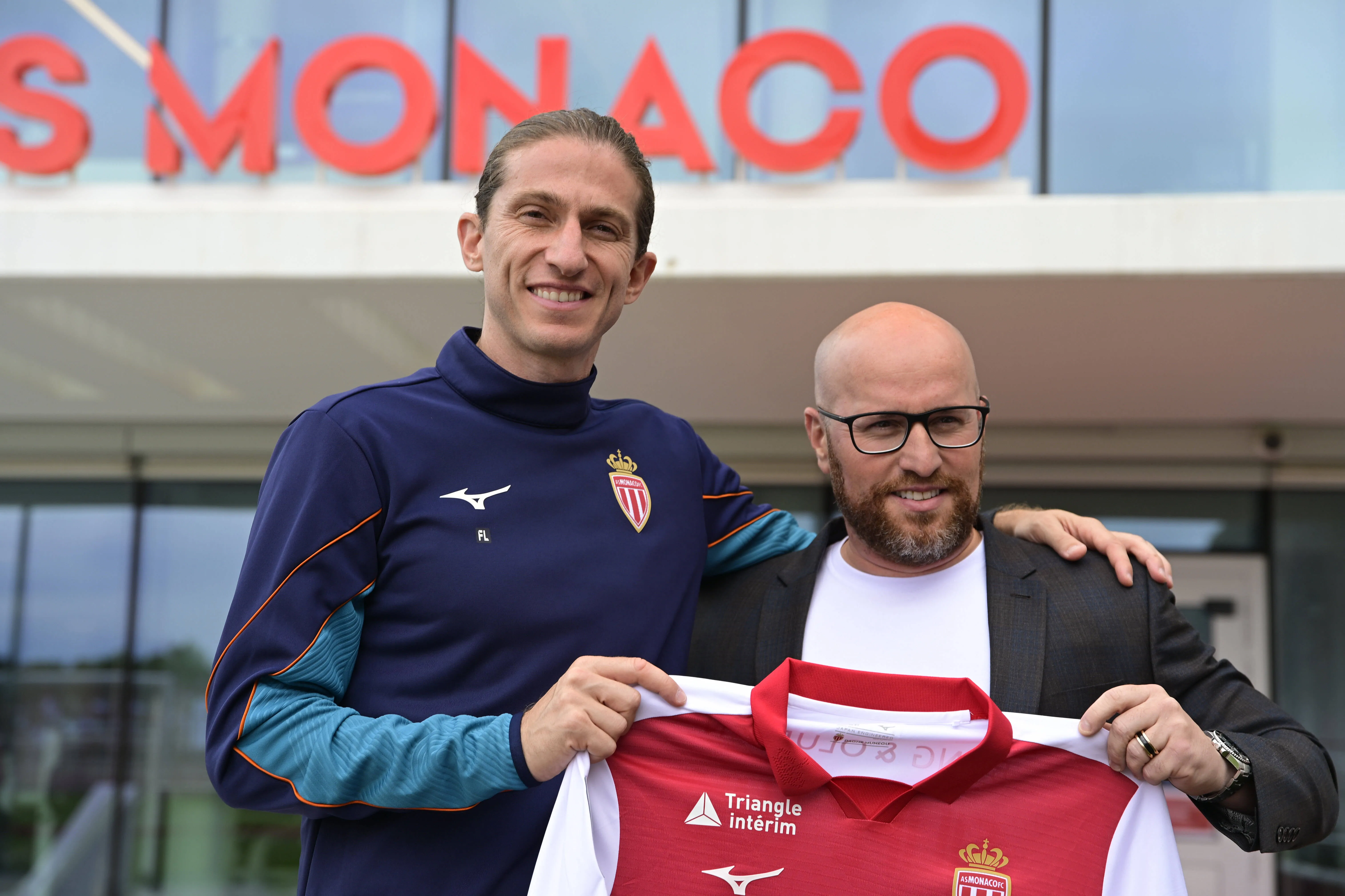 Filipe Lu&iacute;s e Thiago Scuro, diretor do Monaco (Foto: IMAGO / PsnewZ)