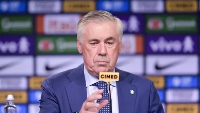 Neymar, Vini Jr, estilo de jogo: Ancelotti distribui recados em primeira coletiva pela Sele&ccedil;&atilde;o
