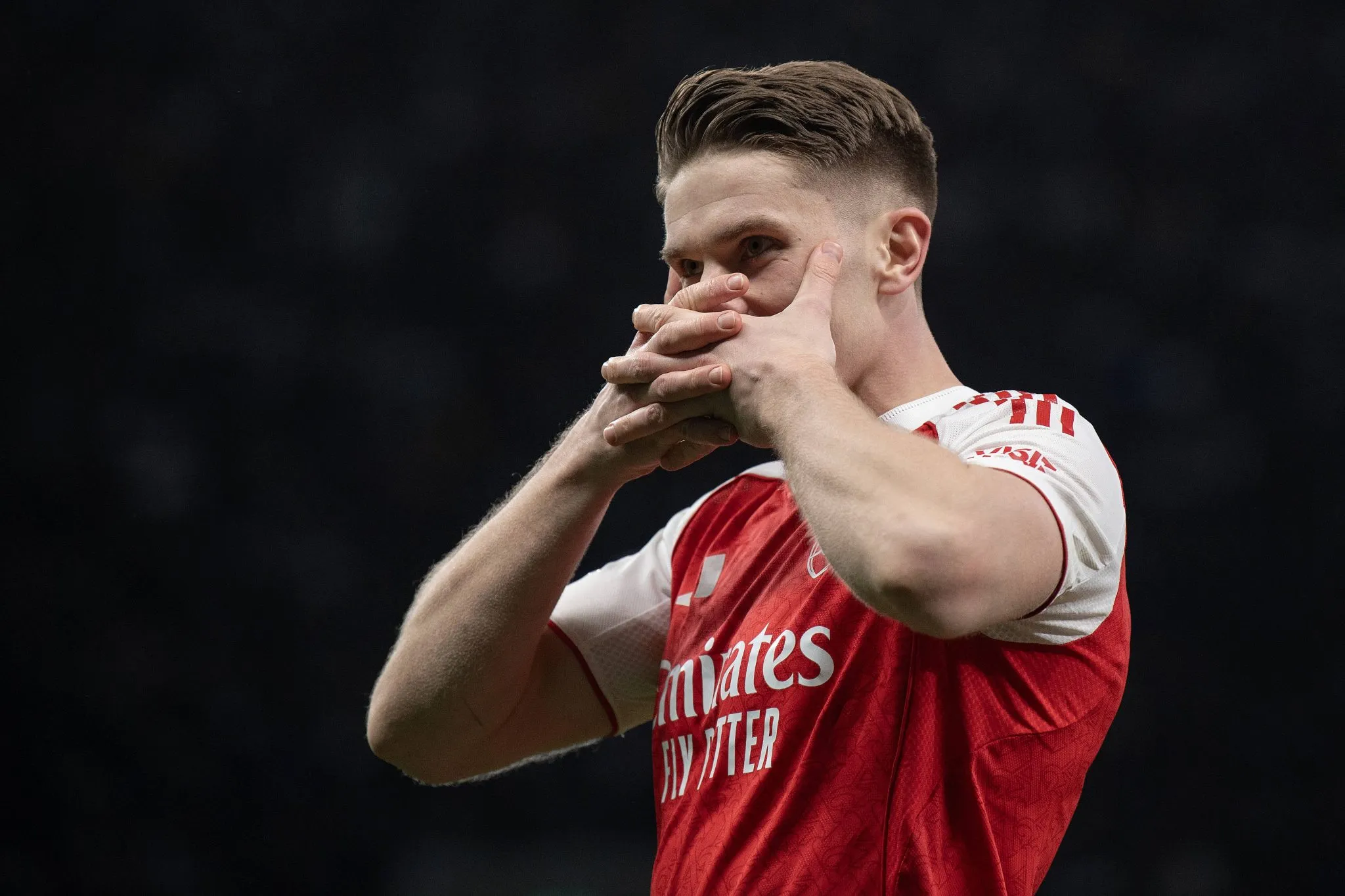 Gyokeres ap&oacute;s gol marcado pelo Arsenal